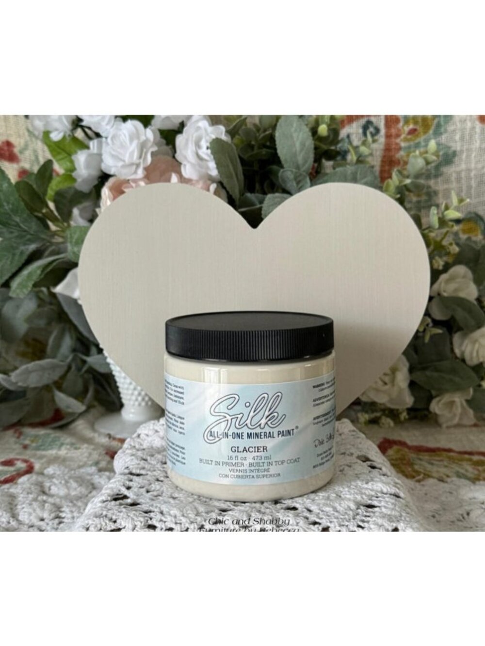 New Sealed Glacier Dixie Belle Silk All-in-One Mineral Paint 16oz